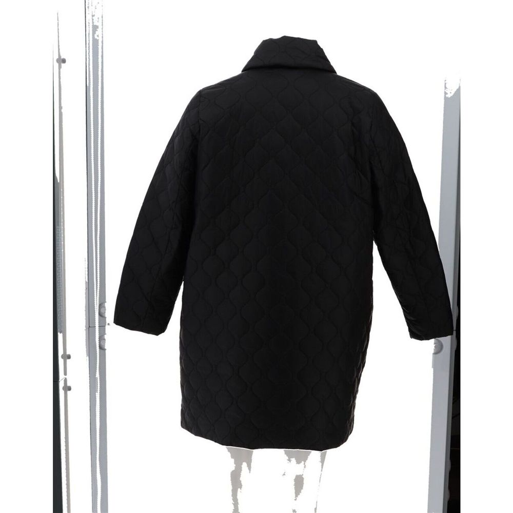 Dennis Basso Water Resistant Notched Collar Puffer Black A5232270 - Picture 5 of 9